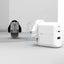 Feeltek Fast Charging Dual Pack - Elec PD UK Charger 30W + USB-C to Lightning Cable 180 cm / White Accessories > Power