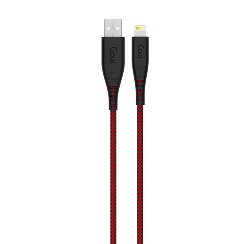 GOUI FLEX 8 PIN USB Cable - USB-A / Lightning / 1.5 Meter / Red