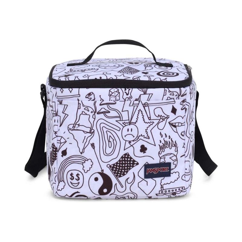 Jansport Super Snack Food Box Bag - Broken Broadcas