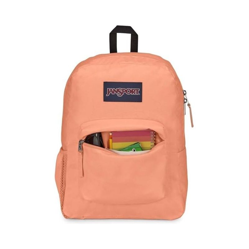 Jansport Cross Town Backpack - Peach Neon