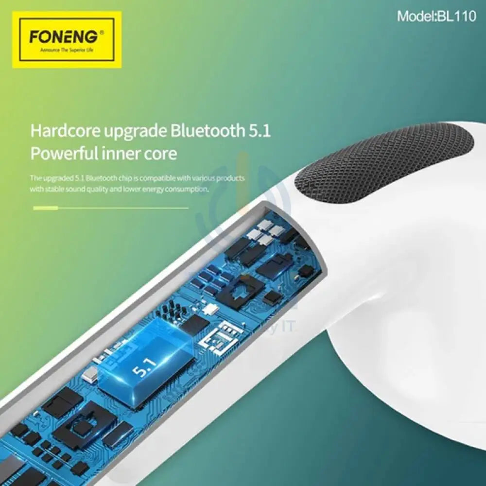 Foneng BL110 Football TWS Earphone - White Accessories > Audio > Headphones