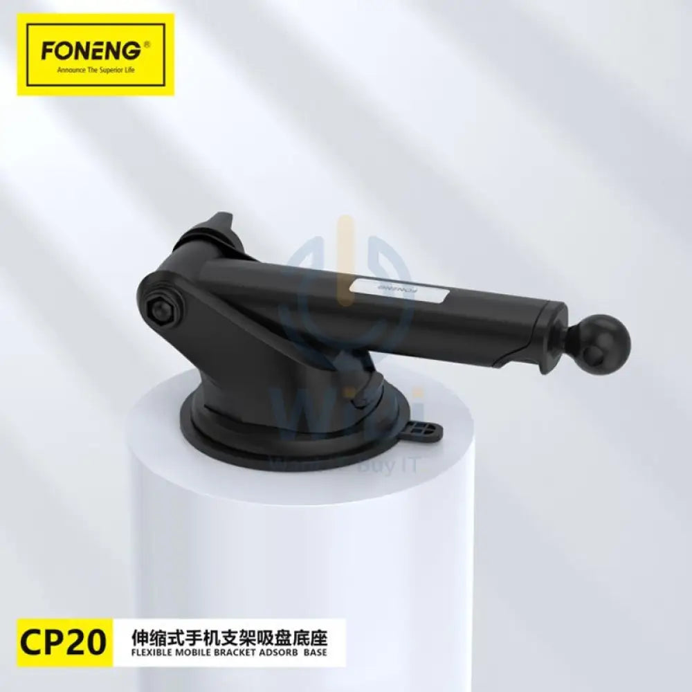 Foneng CP20 Car Phone Holder Suction Cup Base - Black Accessories > Mobiles & Tablets > Mobiles > Mobile Holder / Stands