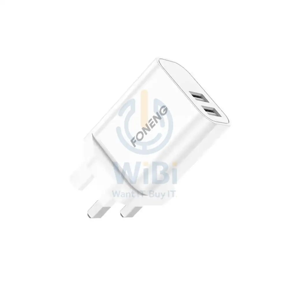 Foneng UK25 Lightning Dual USB Charger Kit Fast 2.4A Accessories > Power Adapters