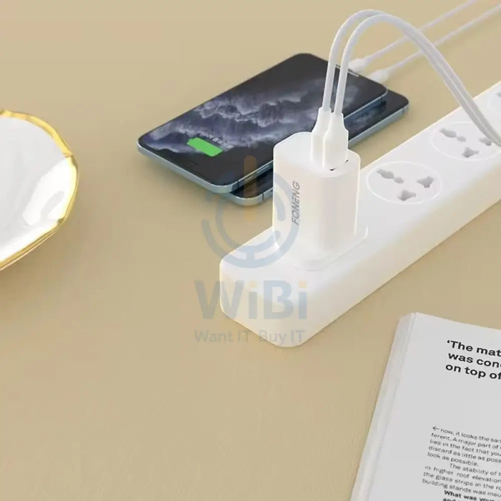 Foneng UK25 Lightning Dual USB Charger Kit Fast 2.4A Accessories > Power Adapters