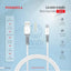 Foneng X66 Qc 1M Fast 3A Lightning Data Cable - White Accessories > Cables & Converters > Cables