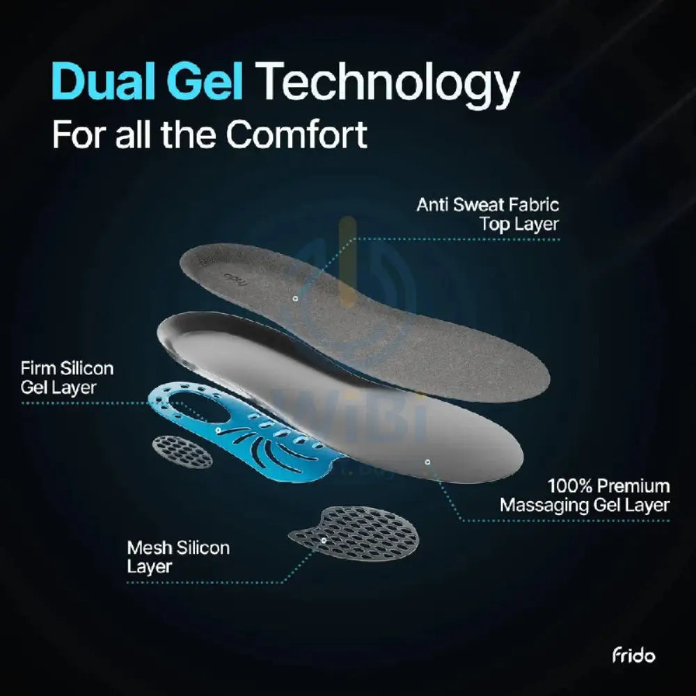 Frido FR-INS-M Dual Gel Insoles - Small Outdoor & Travel > Insoles
