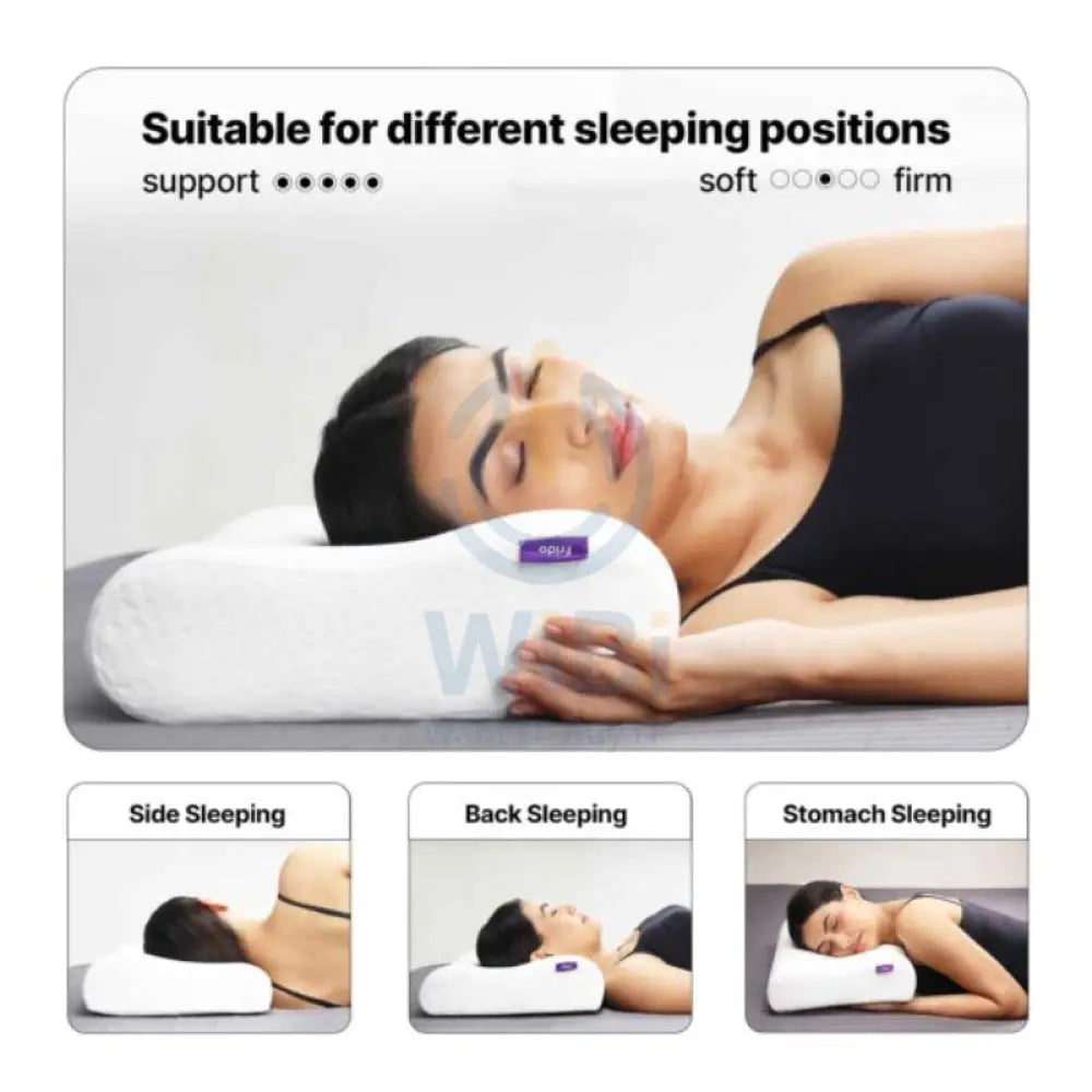 Frido FR-OCVP-GM Orthopedic Cervical Pillow - Grey Outdoor & Travel > Pillows