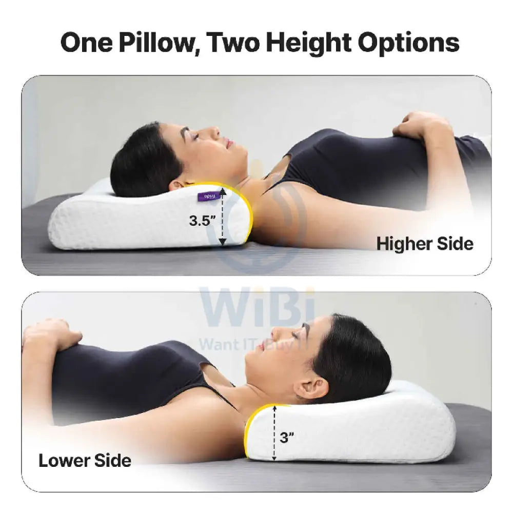 Frido FR-OCVP-GM Orthopedic Cervical Pillow - Grey Outdoor & Travel > Pillows
