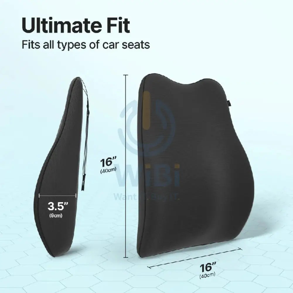 Frido FR-UCBC-B Ultimate Car Backrest Cushion - Black Accessories > Outdoor & Travel