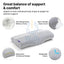 Frido FR-UCCP-GM Ultimate Neck Contour Cervical Pillow - Grey Outdoor & Travel > Pillows