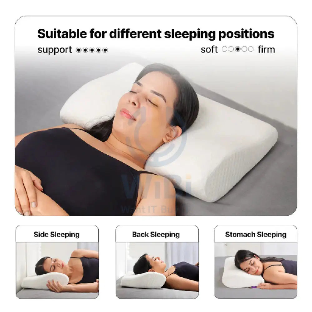 Frido FR-UCCP-W Ultimate Neck Contour Cervical Pillow - White Outdoor & Travel > Pillows