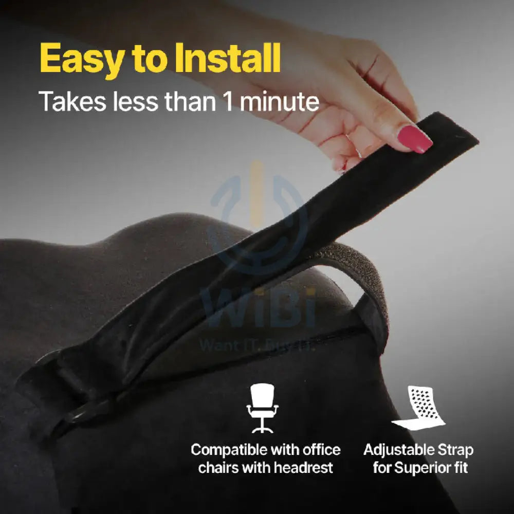 Frido FR-UCNP-B Ultimate Car Neck Rest Pillow - Black Outdoor & Travel > Pillows