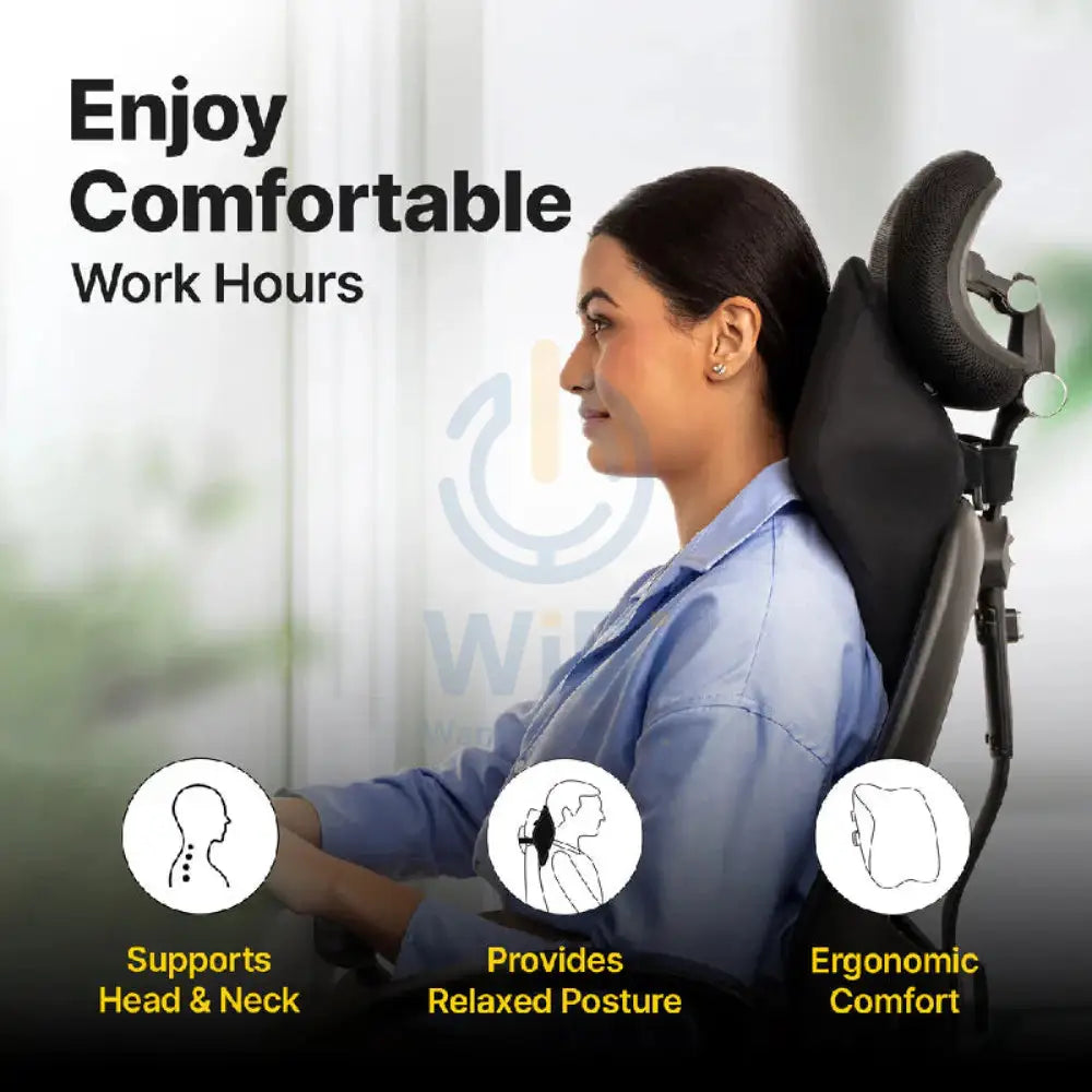 Frido FR-UCNP-B Ultimate Car Neck Rest Pillow - Black Outdoor & Travel > Pillows