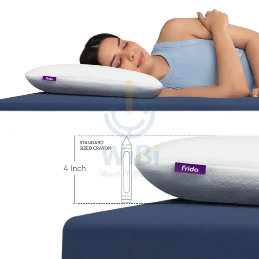 Frido FR-UNFP-M Ultimate Deep Sleep Pillow - 4-Inch / White Outdoor & Travel > Pillows