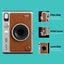 FUJIFILM Instax Mini EVO Hybrid Instant Camera - Brown Accessories > Cameras
