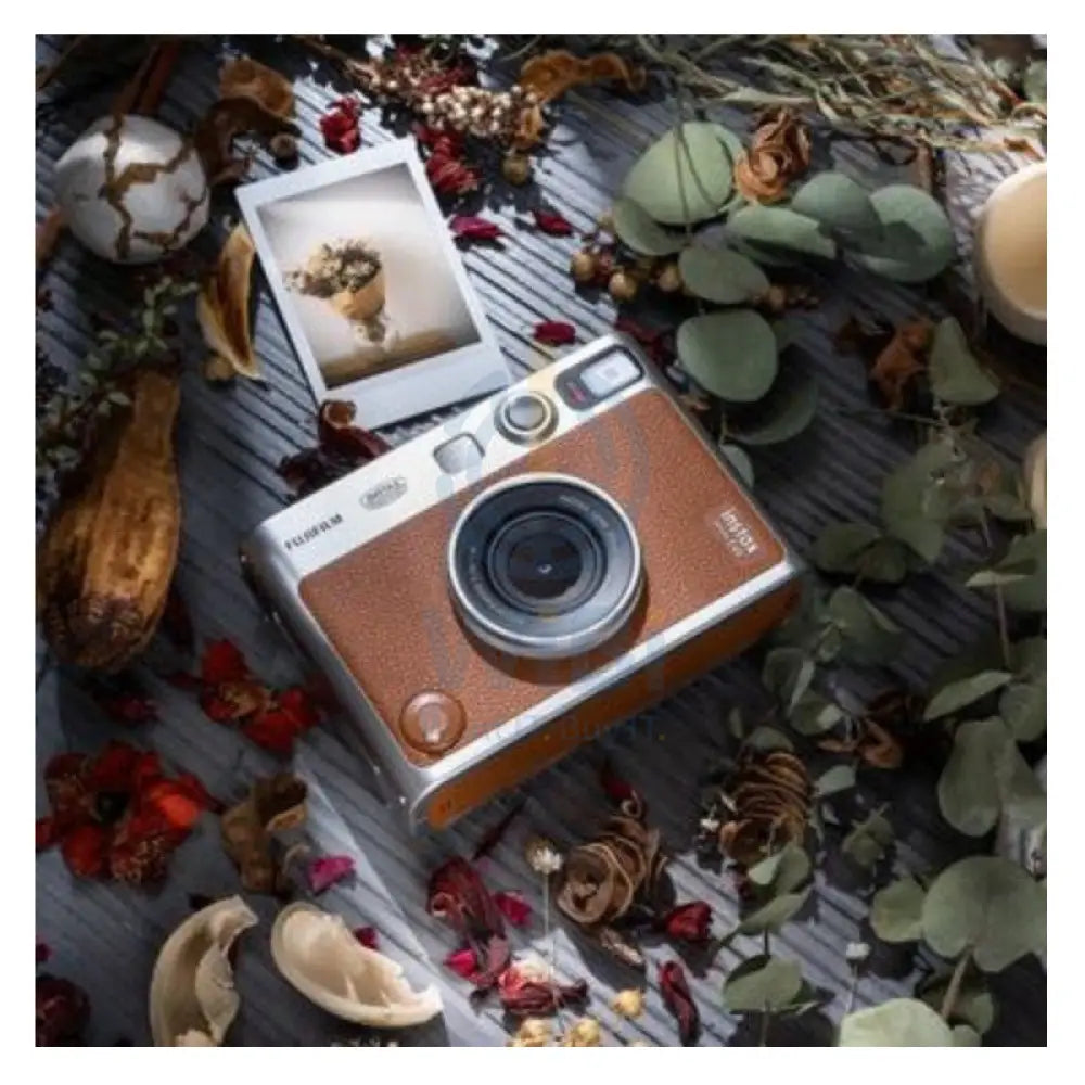 FUJIFILM Instax Mini EVO Hybrid Instant Camera - Brown Accessories > Cameras