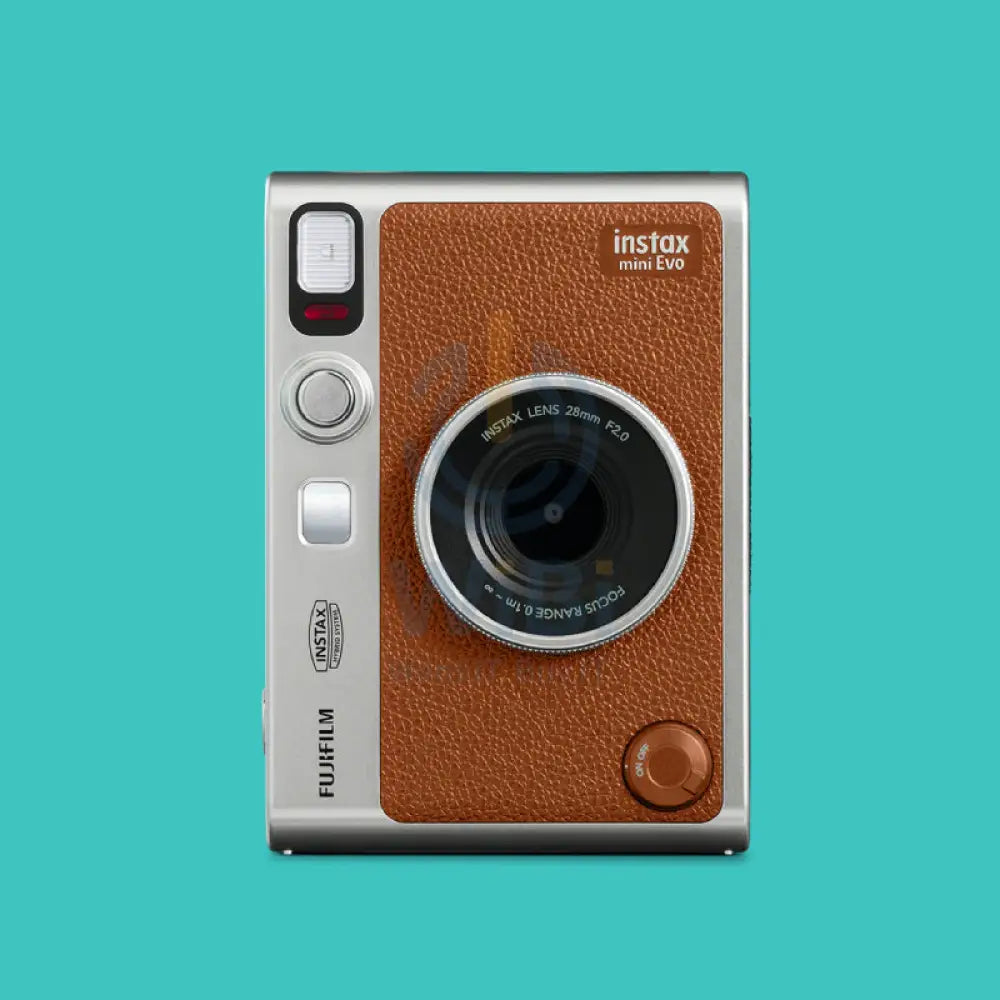 FUJIFILM Instax Mini EVO Hybrid Instant Camera - Brown Accessories > Cameras