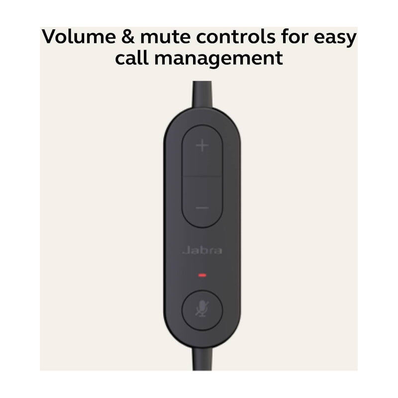Jabra Evolve 10 Stereo Headphone - Wired / USB-A / Black