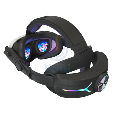 Gamax Adjustable Charging (8000mAH) RGB Headmount for Meta Quest 3 - Black Accessories > Gaming Controllers > Gaming