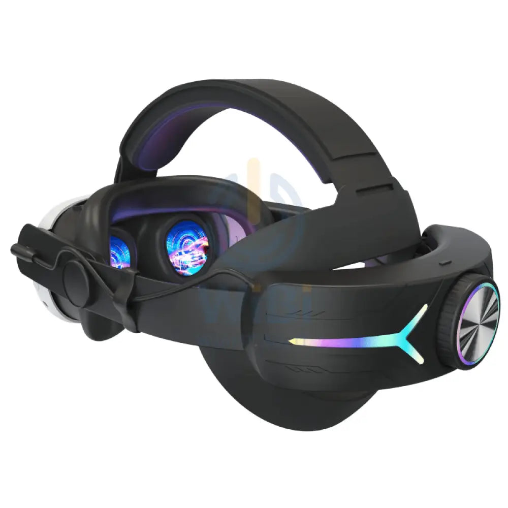 Gamax Adjustable Charging (8000mAH) RGB Headmount for Meta Quest 3 - Black Accessories > Gaming Controllers > Gaming