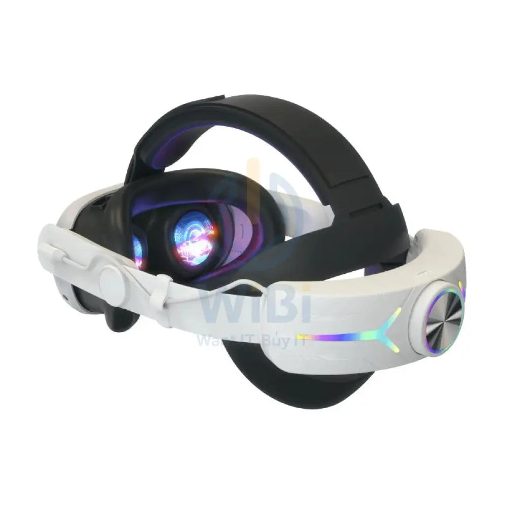 Gamax Adjustable Charging (8000mAH) RGB Headmount for Meta Quest 3 - White Accessories > Gaming Controllers > Gaming