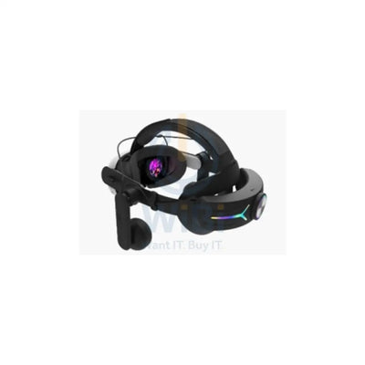 Gamax Adjustable Charging (8000mAH) RGB Headmount With Earphones for Meta Quest 3 - Black Accessories > Other