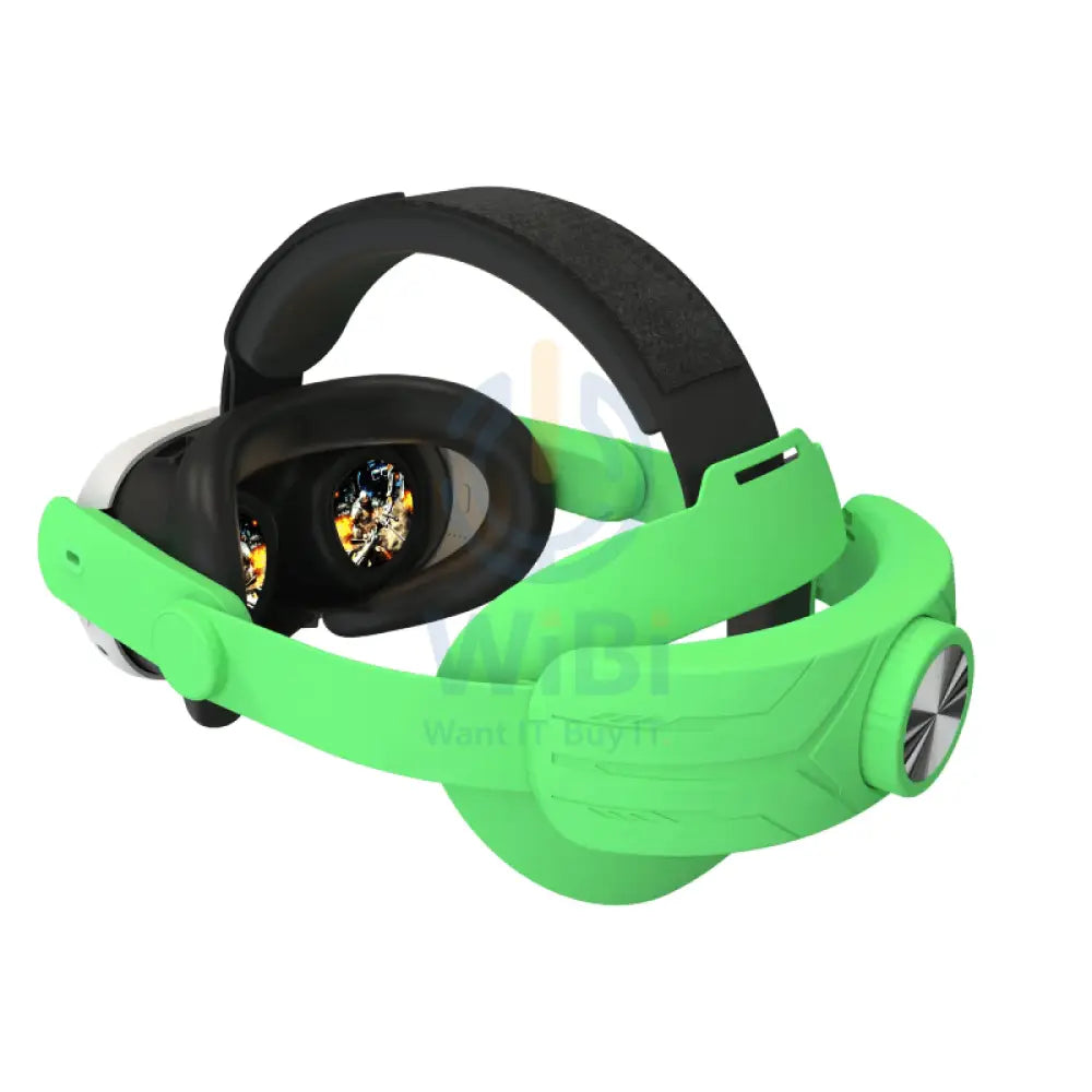 Gamax Adjustable Headmount for Meta Quest 3 - Green Accessories > Gaming Controllers > Gaming Zone
