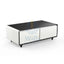 Gamax Elegant Smart Coffee Table with 135L Refrigerator - 2x USB / White Accessories > Smart Devices