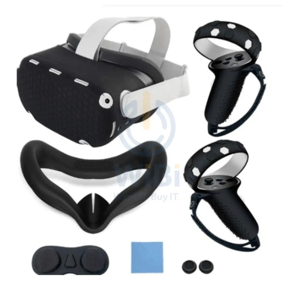 Gamax Oculus Quest 2 Silicone Protective Case Set - Black Accessories > Gaming Controllers > Gaming Zone