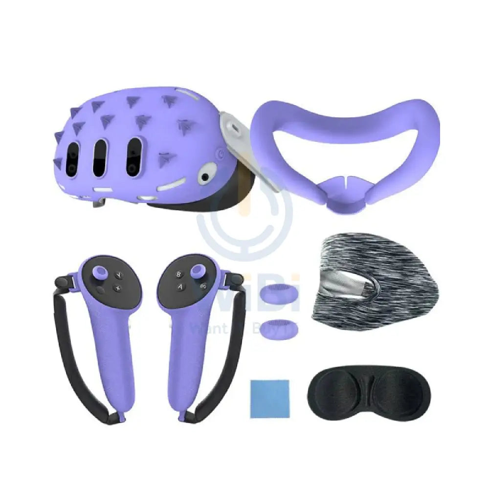 Gamax Silicon Protection Set for Meta Quest 3 - Purple Accessories > Gaming Controllers > Gaming Zone