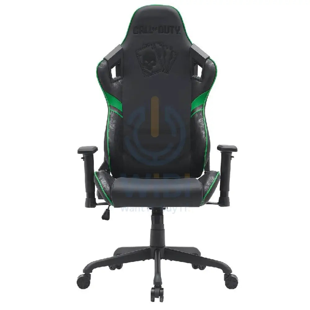 GameOn Call of Duty (COD) Gaming Chair with Adjustable 4D Armrest & Metal Base - Green/Black Accessories > Chairs >