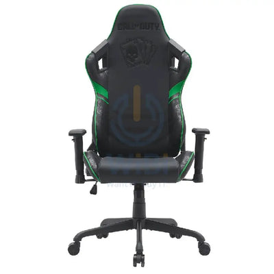 GameOn Call of Duty (COD) Gaming Chair with Adjustable 4D Armrest & Metal Base - Green/Black Accessories > Chairs >