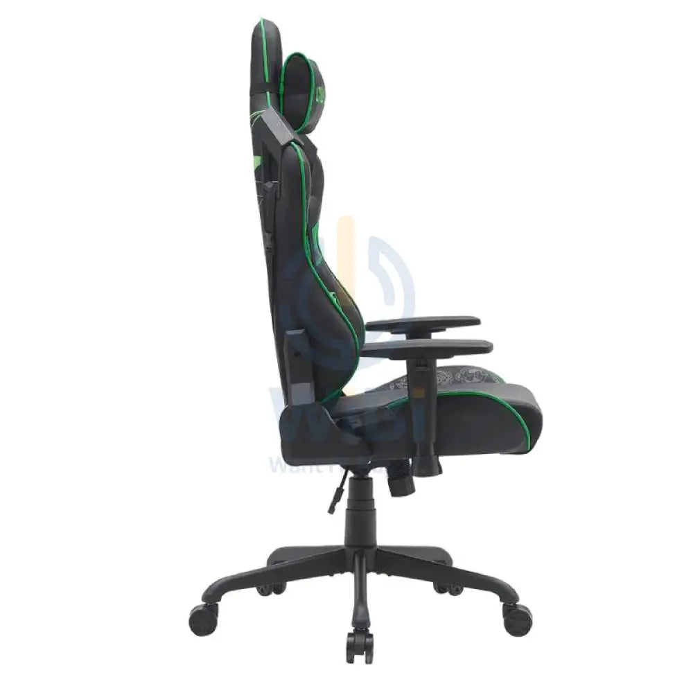 GameOn Call of Duty (COD) Gaming Chair with Adjustable 4D Armrest & Metal Base - Green/Black Accessories > Chairs >