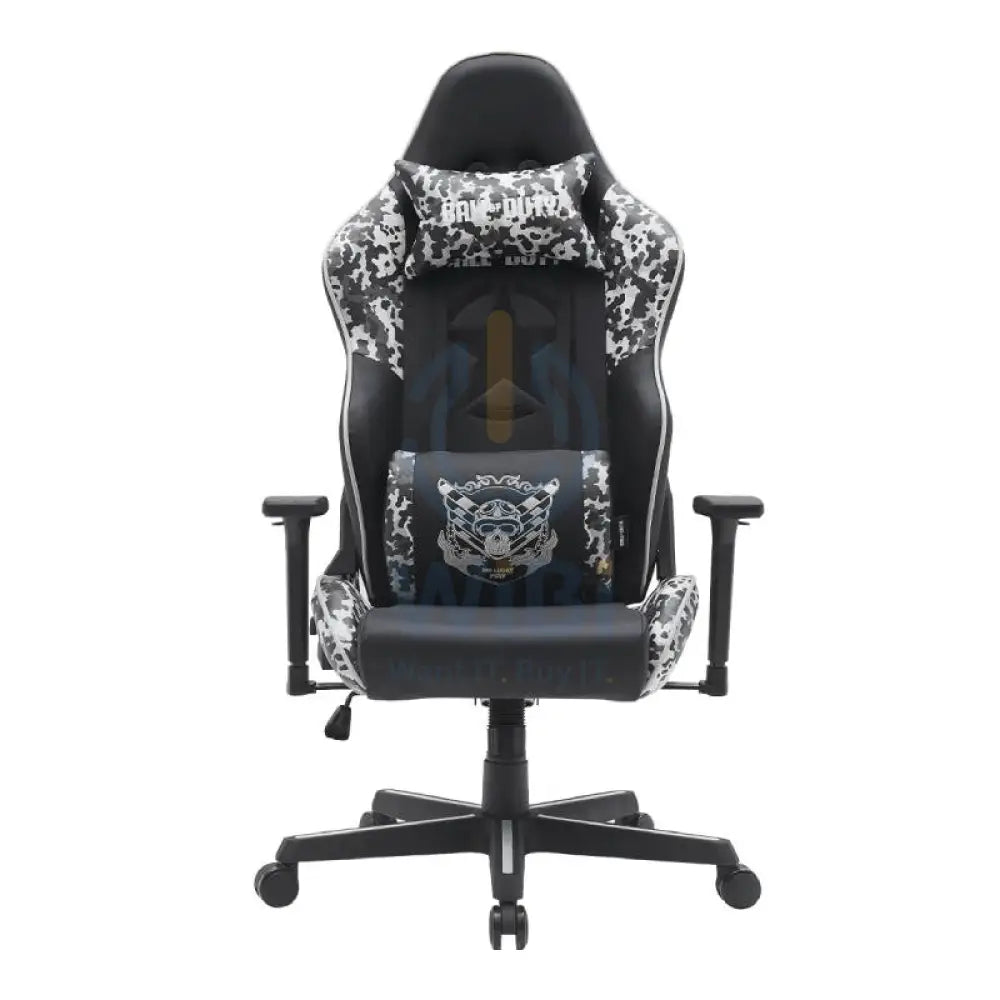 GameOn Call of Duty (COD) Gaming Chair with Adjustable 4D Armrest & Metal Base - Grey/Black Accessories > Chairs >
