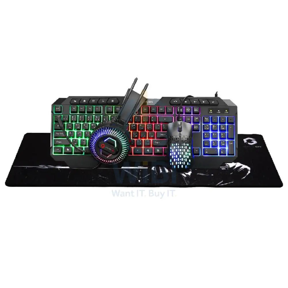 GameOn CYPHER XL All-In-One Gaming Bundle (Keyboard Headset Mouse & Mousepad) Accessories > Other Peripherals