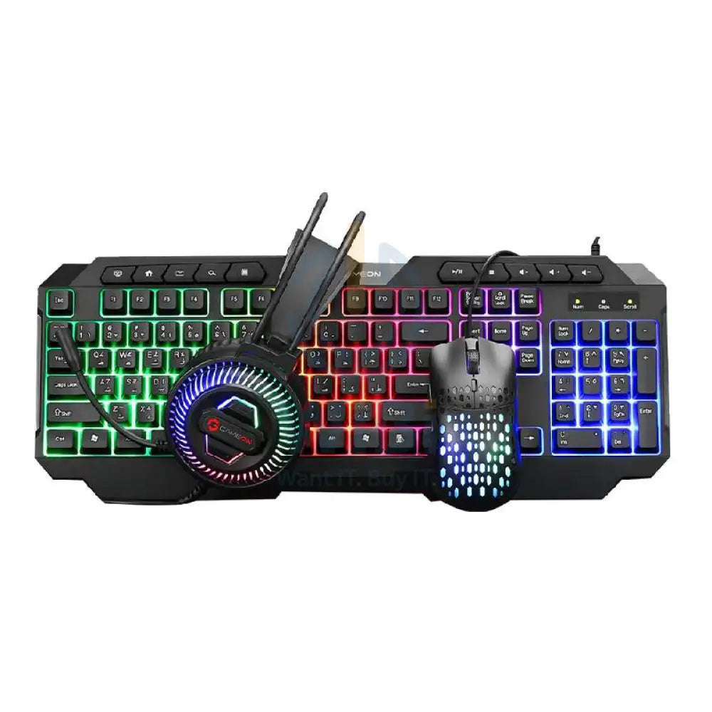 GameOn CYPHER XL All-In-One Gaming Bundle (Keyboard Headset Mouse & Mousepad) Accessories > Other Peripherals