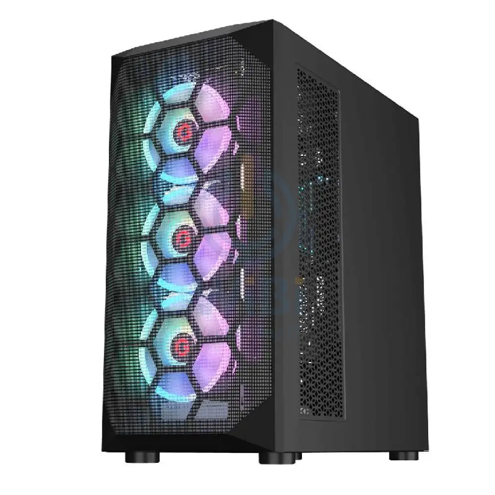 GameOn Emperor Midnight I Series Mid Tower Gaming Case - Black Gaming Consoles