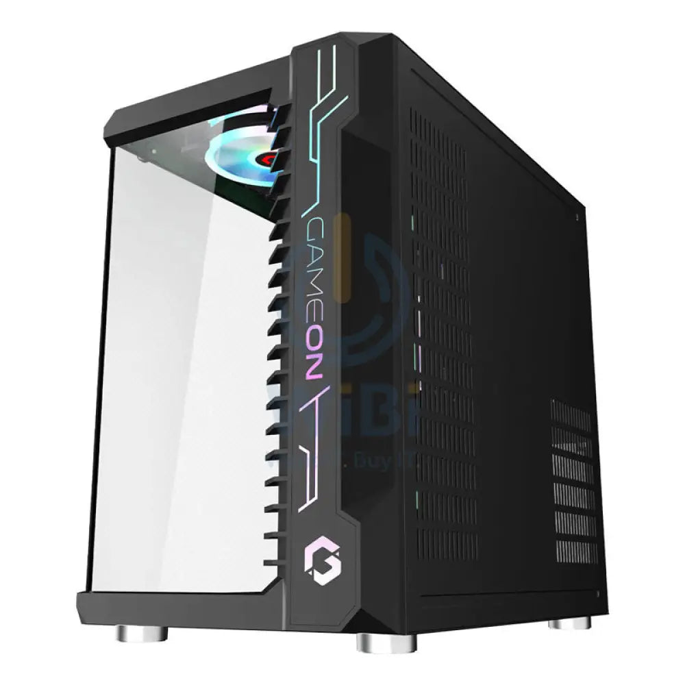 GameOn Emperor Midnight III Series Mid Tower Gaming Case - USB / Black Gaming Consoles > Gaming Zone
