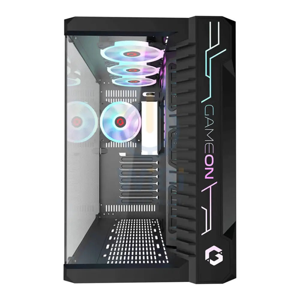 GameOn Emperor Midnight III Series Mid Tower Gaming Case - USB / Black Gaming Consoles > Gaming Zone