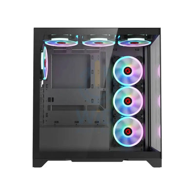 GameOn Emperor Midnight IV Series Mid Tower Gaming Case - Black Gaming Consoles > Gaming Zone