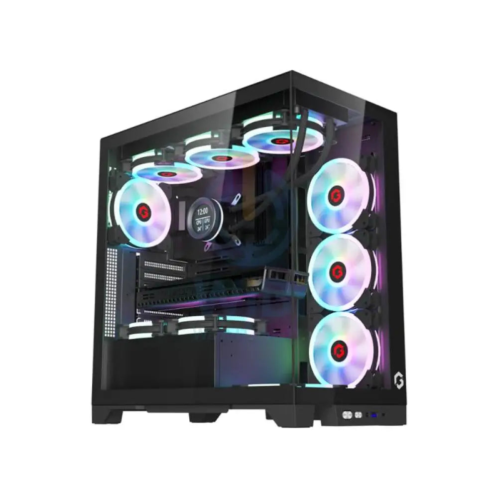 GameOn Emperor Midnight IV Series Mid Tower Gaming Case - Black Gaming Consoles > Gaming Zone