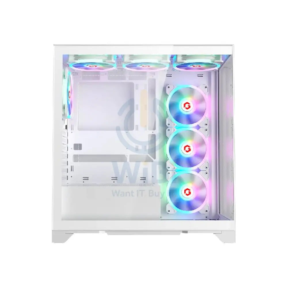 GameOn Emperor Midnight IV Series Mid Tower Gaming Case - White Gaming Consoles > Gaming Zone