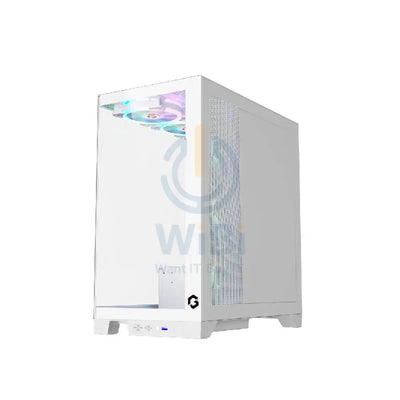 GameOn Emperor Midnight IV Series Mid Tower Gaming Case - White Gaming Consoles > Gaming Zone