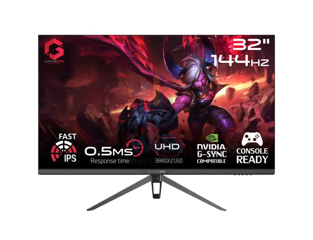 GameOn Gaming Monitor - 32’’ UHD / 1ms / HDMI 2.1 / 144Hz - Monitor Monitors & Projectors > Monitors > Gaming Zone