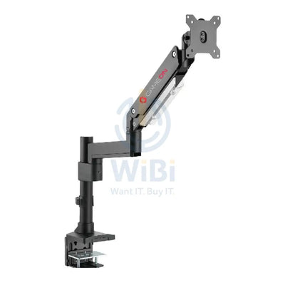 GameOn GO-2083 Pole-Mounted Aluminum Heavy-Duty Spring-Assisted Single Monitor Arm - Black Accessories > Other Gaming