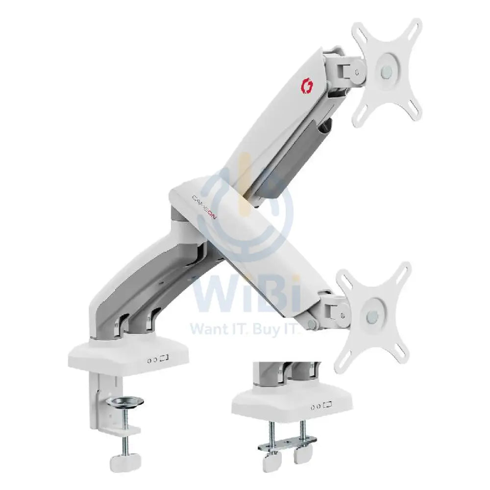 GameOn GO-5450 Mechanical Spring Monitor dual Arm - White Accessories > Other Gaming Accessories