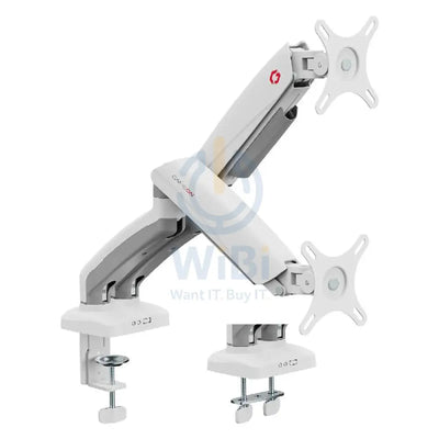 GameOn GO-5450 Mechanical Spring Monitor dual Arm - White Accessories > Other Gaming Accessories