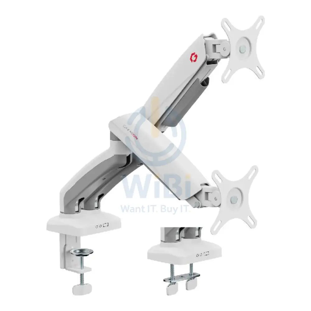 GameOn GO-5450 Mechanical Spring Monitor dual Arm - White Accessories > Other Gaming Accessories