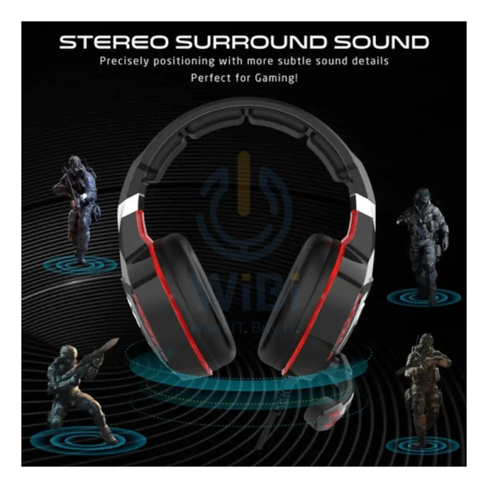 GameOn GOK901 Nightfall LED Gaming Headset - Black Accessories > Audio > Headphones > Gaming Zone