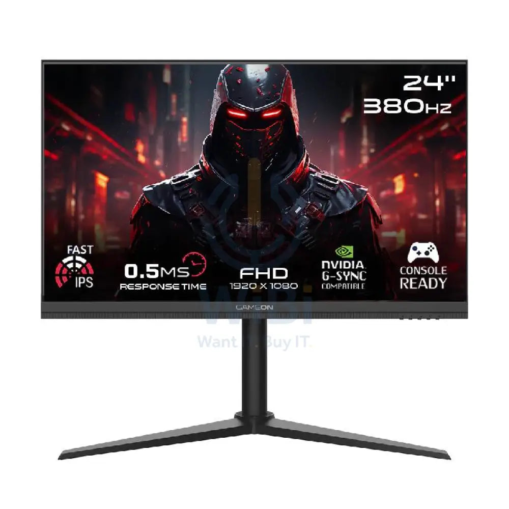 GameOn GOMP24FHD380IPS Midnight Pro Series Gaming Monitor - 24’’ FHD / 380Hz / DisplayPort / HDMI / Audio Out - Black